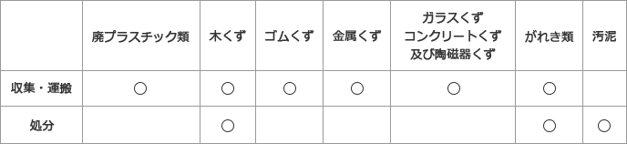 許可の内容表